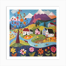 Kids Travel Illustration Patagonia 3 Art Print