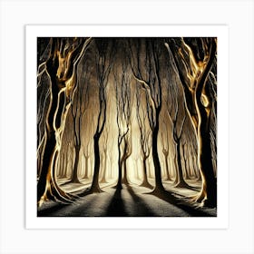 Dark Forest 16 Art Print