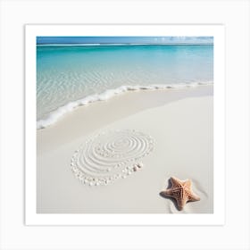 Starfish On The Beach 1 Art Print