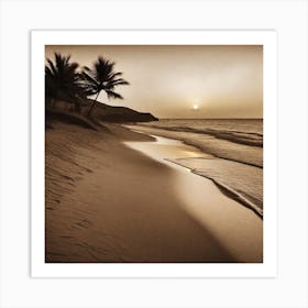 Photograph - Sunset At The Beach 1 Art Print