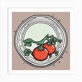 Tomatoes In A Bowl Art Print