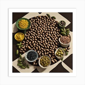 Bowl Of Beans Art Print