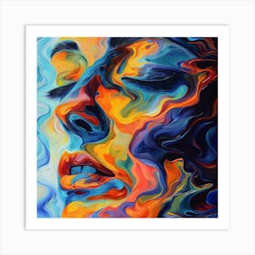 Abstract Of A Woman Art Print