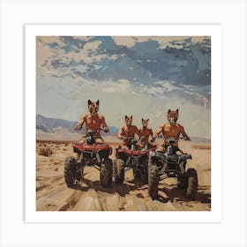 Four Wheelers Of The Apocalypse 3 Fy S Art Print