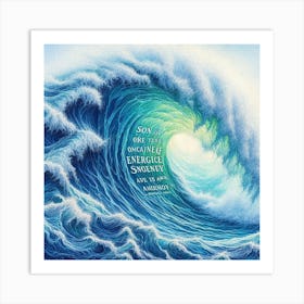 Ocean Wave Canvas Print 1 Art Print