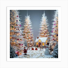 Christmas Scene 1 Art Print