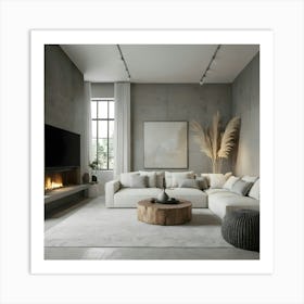 Modern Living Room 114 Art Print