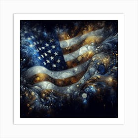 Usa Flag 2 Art Print