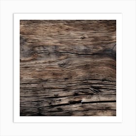 Old Wood Texture 6 Art Print