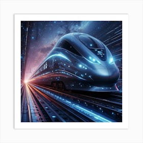 Bullet train Art Print