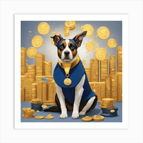 Superhero Dog Art Print