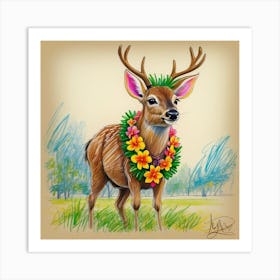 Hawaiian Deer 1 Art Print