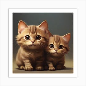 Cute Kittens Art Print