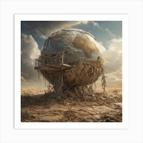 Earth From Space Art Print