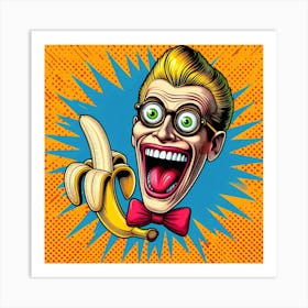 Pop Banana Man Art Print