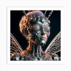 Mechanical Lady Art Print