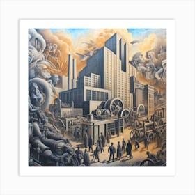 City In The Sky Art Print