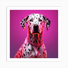 Dalmatian, colorful dog illustration, dog portrait, animal illustration, digital art, pet art, dog artwork, dog drawing, dog painting, dog wallpaper, dog background, dog lover gift, dog décor, dog poster, dog print, pet, dog, vector art, dog art,  Art Print