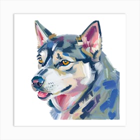 Siberian Husky 01 Art Print