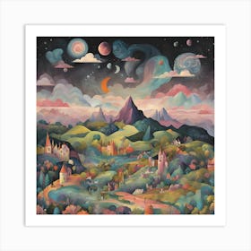 Night In The City Art Print