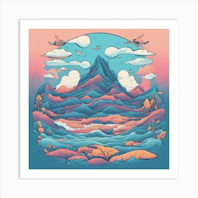 Mountain Landscape 4 Art Print