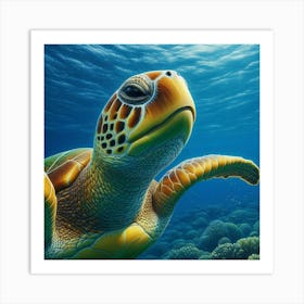 Green Sea Turtle Art Print