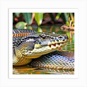 Anaconda snake Art Print