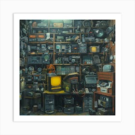 "Tv Room" Art Print