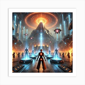 A Sci Fi Themed Scene Depicting Episode 10 The Phoenix Rises Art Print