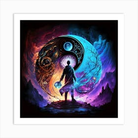 Yin - Yang human Art Print