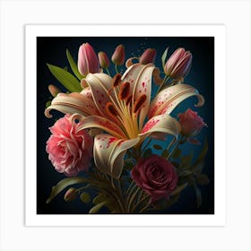 Flowers In A Vase Art Print