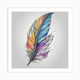 Feather Feather Feather 18 Art Print