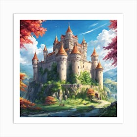 Castle In The Forest 4 Art Print