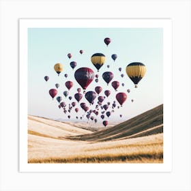 Hot Air Balloons In The Sky 1 Art Print