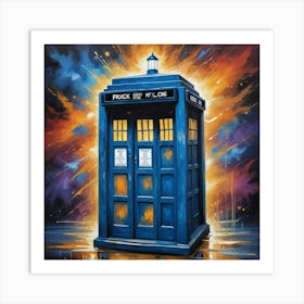 Vintage Tardis Art Print 1 Art Print