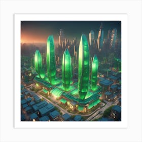 Futuristic City Art Print