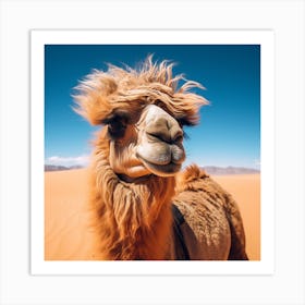 Camel In The Desert Art Print