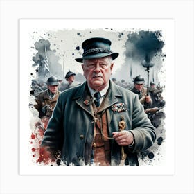 Winston Churchill 15 Art Print