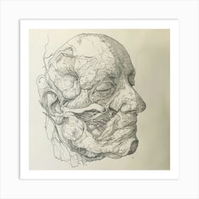 Anatomy Of A Head Art Print