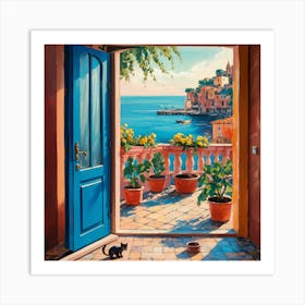 Blue Door 8 Art Print