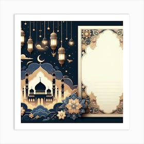 Muslim Greeting Card Art Print