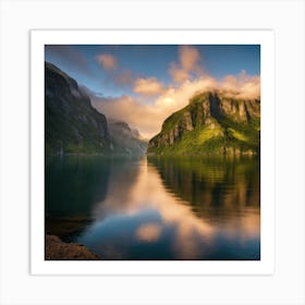 Fjords In Norway Art Print