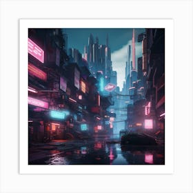 Cyber City Art Print