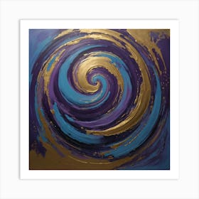 Spiral Painting Paintings Art Print Art Print