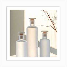 Three Bottles Of Water 1 Art Print