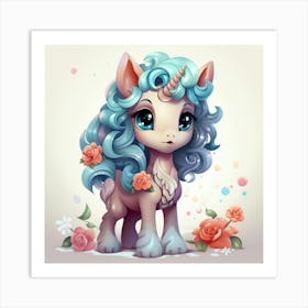 Little Unicorn 2 Art Print