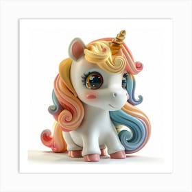 Unicorn Figurine 102 Art Print