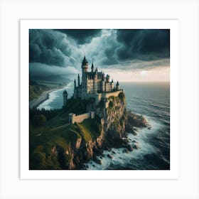 Castle On The Cliff Art Print