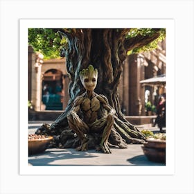 Guardians Of The Galaxy Groot Art Print