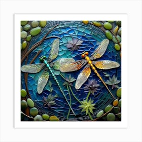 Dragonflies 30 Art Print